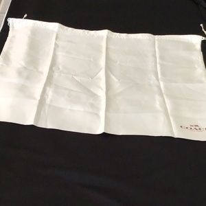Coach dust bag size10.5x 23.5 inches preowned never used